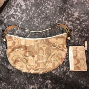 Gold Coach handbag